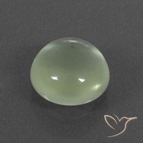 1.86캐럿 천연 Pale Green  프레나이트, 둥근, 투명/반투명