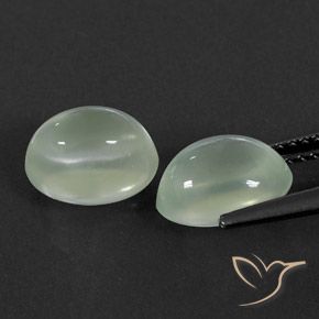 4.75캐럿 천연 Light Green  프레나이트 보석, 타원형, 투명/반투명