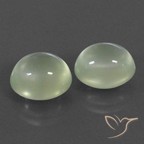 7.78캐럿 천연 Light Green  프레나이트 보석, 타원형, 투명/반투명