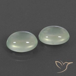 6.48캐럿 천연 Light Hazel Green    프레나이트 보석, 타원형, 투명/반투명