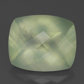 5.24캐럿 천연 그린 프레나이트, 투명한, 11.9×10 mm, 투명/반투명