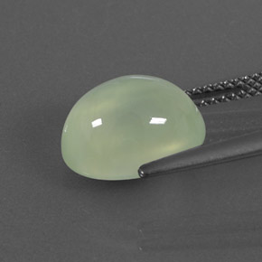 5.17캐럿 천연 그린 프레나이트, 투명한, 11.3×8.8 mm, 투명/반투명