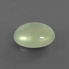 3.53캐럿 천연 그린 프레나이트, 타원형 컷, 11×9.3 mm, 투명한