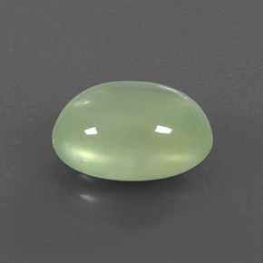 3.91캐럿 천연 그린 프레나이트, 타원형 컷, 11.3×8.7 mm, 투명한