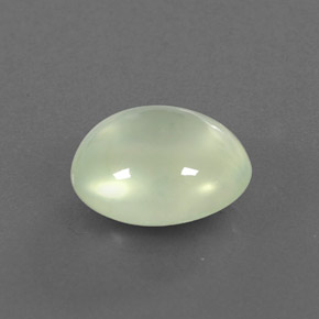 3.53캐럿 천연 그린 프레나이트, 타원형 컷, 10.4×9.4 mm, 투명한