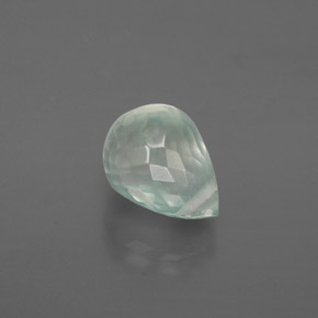 1.73캐럿 천연 그린 프레나이트, 브리올레트, 8×5.8 mm, 투명한