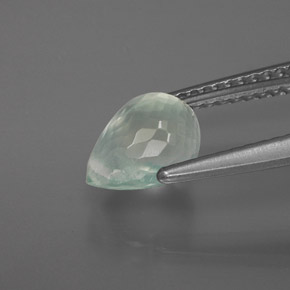 1.73캐럿 천연 그린 프레나이트, 브리올레트, 8×5.8 mm, 투명한