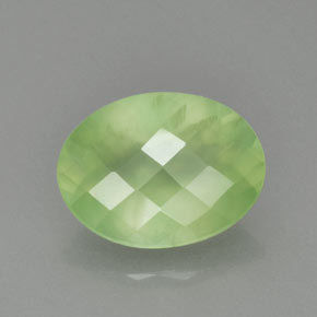 8.71캐럿 천연 그린 프레나이트, 투명한, 15.9×12 mm, 투명/반투명