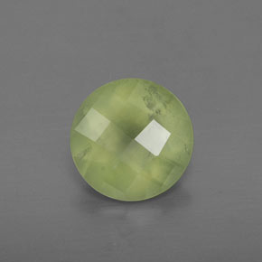 1.73캐럿 천연 그린 프레나이트, 투명한, 8.02 mm, 투명/반투명