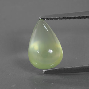 2.92캐럿 천연 그린 프레나이트, 배 모양, 11.7×7.7 mm, 투명한