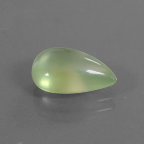 2.92캐럿 천연 그린 프레나이트, 배 모양, 11.7×7.7 mm, 투명한