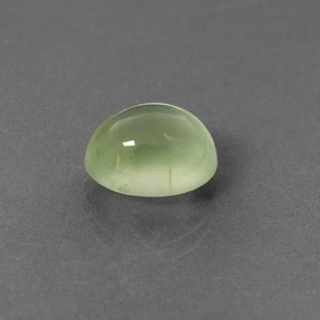 4.45캐럿 천연 그린 프레나이트, 타원형 컷, 10.7×8.6 mm, 투명한