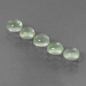 캐럿 천연 그린 프레나이트 보석, 라운드 컷, 5.02 mm, 투명한