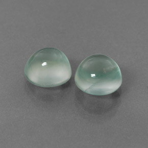 캐럿 천연 그린 프레나이트 보석, 라운드 컷, 7.00 mm, 투명한