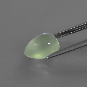 3.15캐럿 천연 녹색 프레나이트, 배 모양, 투명한