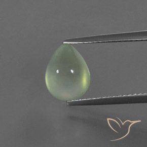 2.56ct 자연스러운 페일 페어 그린 프레나이트, 배 모양, 투명한