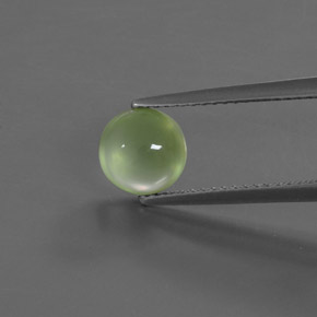 1.86캐럿 천연 녹색 프레나이트, 라운드 컷, 투명한