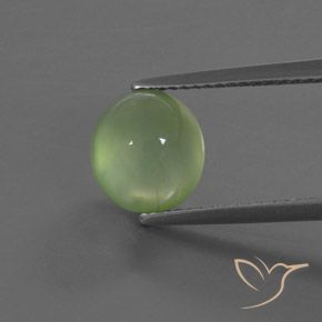 3.07ct 자연스러운 라임 그린 프레나이트, 타원형, 투명한