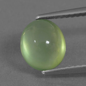 2.36캐럿 천연 라임 그린 프레나이트, 타원형 컷, 8.3×7.1 mm, 투명한