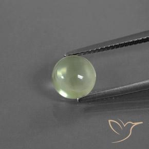 1.73ct 자연스러운 연한 초록색 프레나이트, 둥근, 투명한
