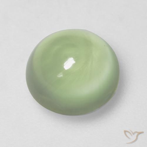 2.66ct 자연스러운 연한 초록색 프레나이트, 둥근, 투명한
