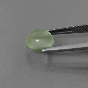 2.27캐럿 천연 그린 프레나이트, 라운드 컷, 7.33 mm, 투명한