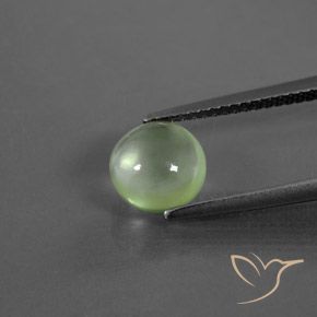 1.90ct 자연스러운 라임 그린 프레나이트, 둥근, 투명한
