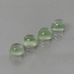 5.65캐럿 천연 그린 프레나이트 보석, 라운드 컷, 6.34 mm, 투명한