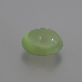 3.82캐럿 천연 그린 프레나이트, 투명한, 10.4×8 mm, 투명/반투명