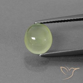 2.23ct 자연스러운 페일 페어 그린 프레나이트, 타원형, 투명/반투명