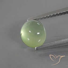 1.70ct 자연스러운 라임 그린 프레나이트, 타원형, 투명/반투명