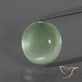 4.17ct 자연스러운 라임 그린 프레나이트, 타원형, 투명한