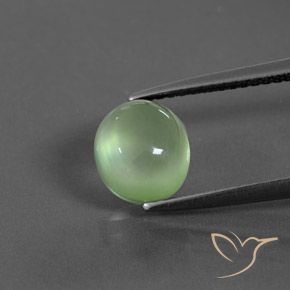 2.39ct 자연스러운 황록색 프레나이트, 타원형, 투명한