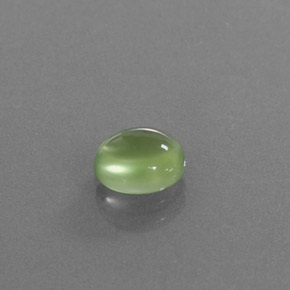 1.35캐럿 천연 그린 프레나이트, 타원형 컷, 7.5×6.8 mm, 투명한