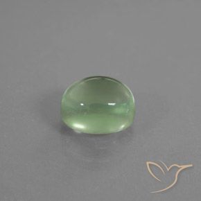 1.95캐럿 천연 황록색 프레나이트, 타원형, 투명한