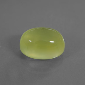 5.40캐럿 천연 옐로우 그린 프레나이트, 투명한, 11.6×8.4 mm, 투명/반투명