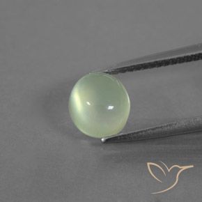 1.82ct 자연스러운 연두색 프레나이트, 타원형, 투명/반투명