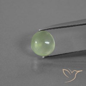 1.21ct 자연스러운 옅은 녹색 프레나이트, 타원형, 투명한