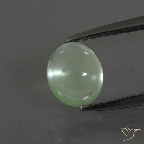 1.70ct 자연스러운 따뜻한 녹색 프레나이트, 타원형, 투명한