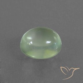 2.34캐럿 천연 라이트 페어 그린 프레나이트, 타원형 컷, 8.3×7 mm, 투명한