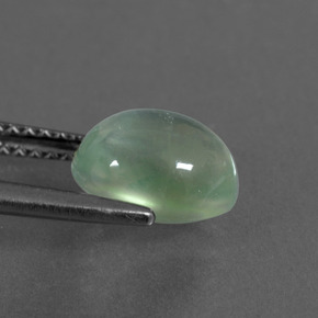 2.52캐럿 천연 그린 프레나이트, 타원형 컷, 8.8×7.1 mm, 투명한