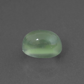 1.84캐럿 천연 그린 프레나이트, 타원형 컷, 7.9×5.9 mm, 투명한