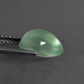 2.30캐럿 천연 녹색 프레나이트, 배 모양, 투명한