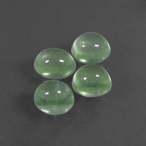 캐럿 천연 그린 프레나이트 보석, 타원형 컷, 6.7×5.8 mm, 투명한
