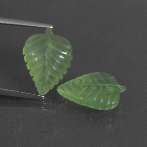 8.96캐럿 천연 그린 프레나이트 보석, 멋진 모양, 15.1×11.1 mm, 투명한