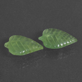 8.96캐럿 천연 그린 프레나이트 보석, 멋진 모양, 15.1×11.1 mm, 투명한