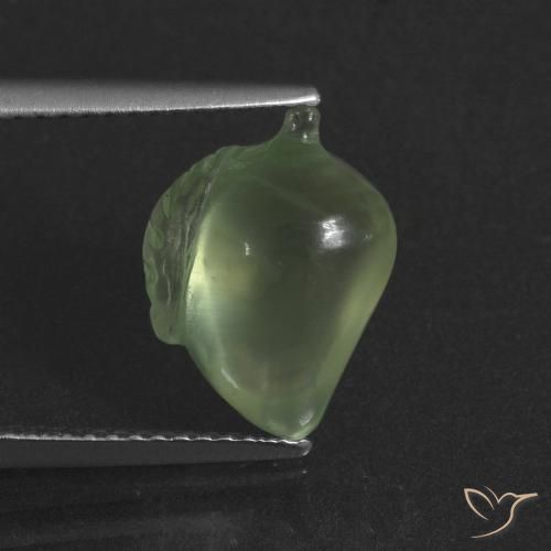4.68ct 자연스러운 옅은 황록색 프레나이트, 팬시한, 투명한