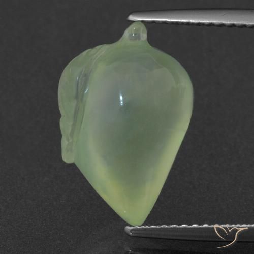 8.69ct 자연스러운 연두색 프레나이트, 팬시한, 투명한