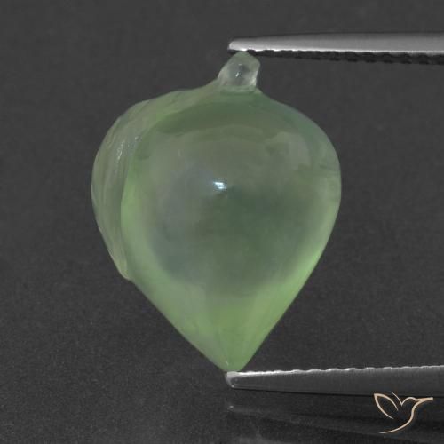 8.56ct 자연스러운 연두색 프레나이트, 팬시한, 투명한