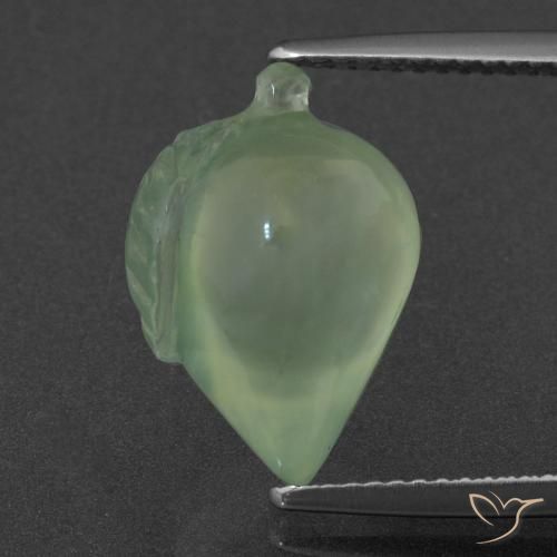8.08ct 자연스러운 옅은 라임 그린 프레나이트, 팬시한, 투명한